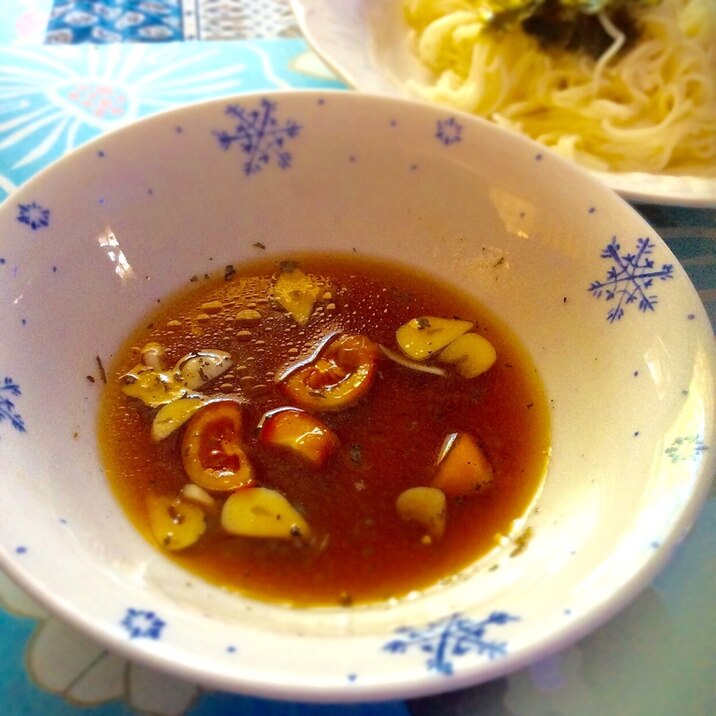 そうめんで☆イタリアン風さっぱりつけ麺